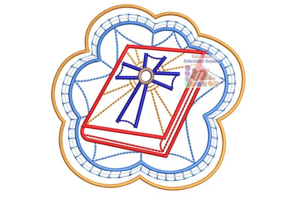 Christian Cross & Bible Embroidery