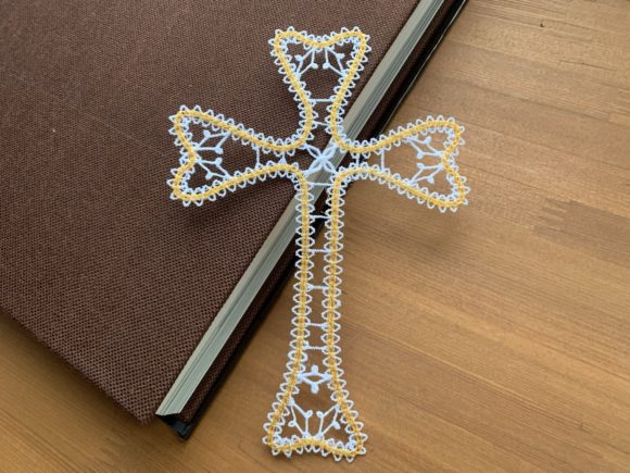 Christian Cross Embroidery Design