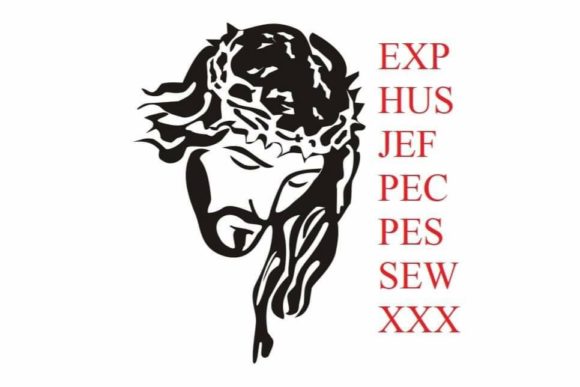 Jesus Christ Embroidery Design