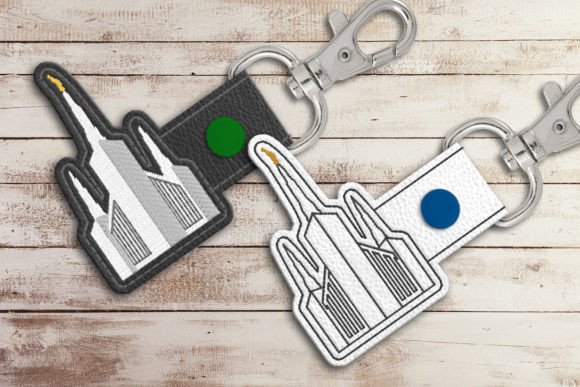 LDS Portland Oregon Temple ITH Key Fob